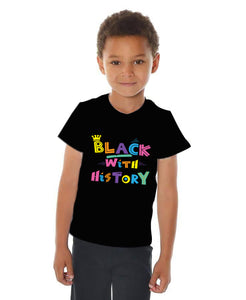 Black With History Kid's Fine Jersey Tee