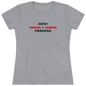 Respect The Process Women's Triblend Tee