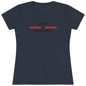 Respect The Process Women's Triblend Tee