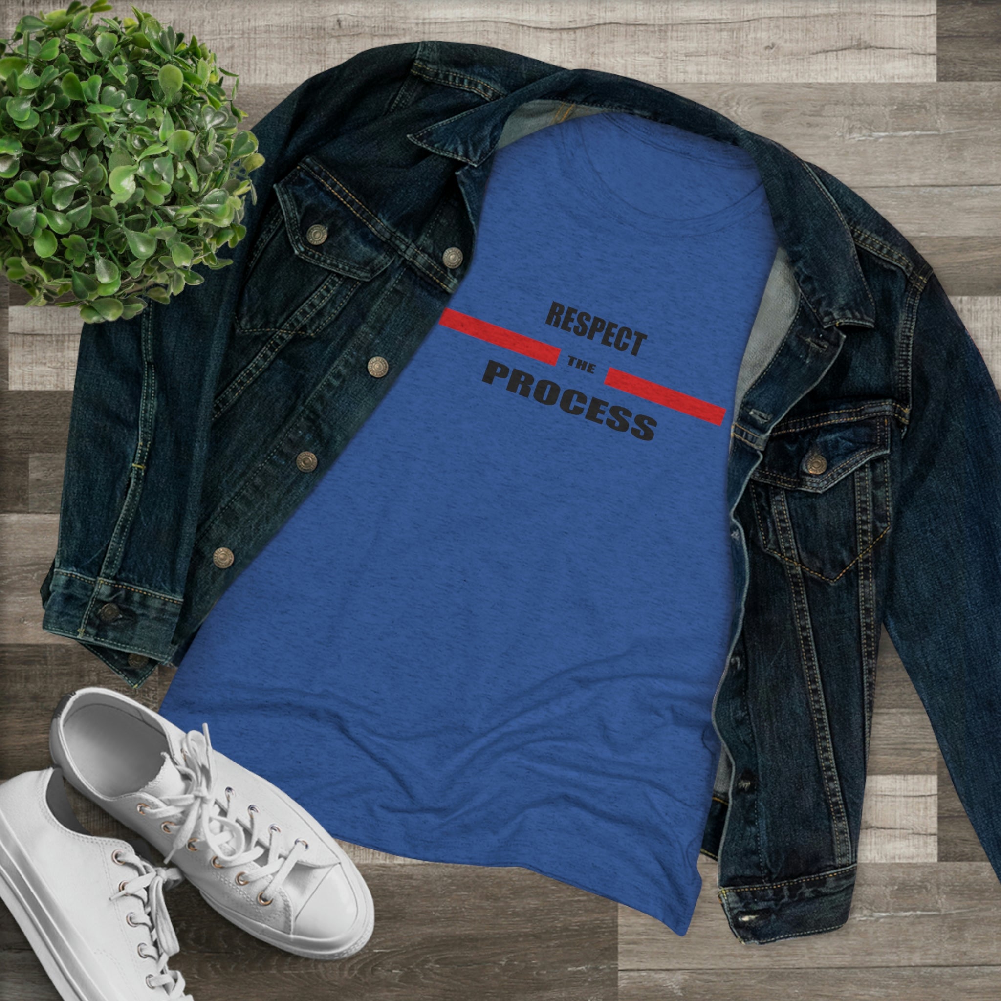 Respect The Process Women's Triblend Tee