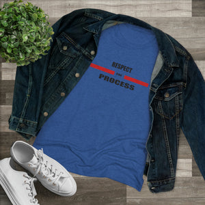Respect The Process Women's Triblend Tee