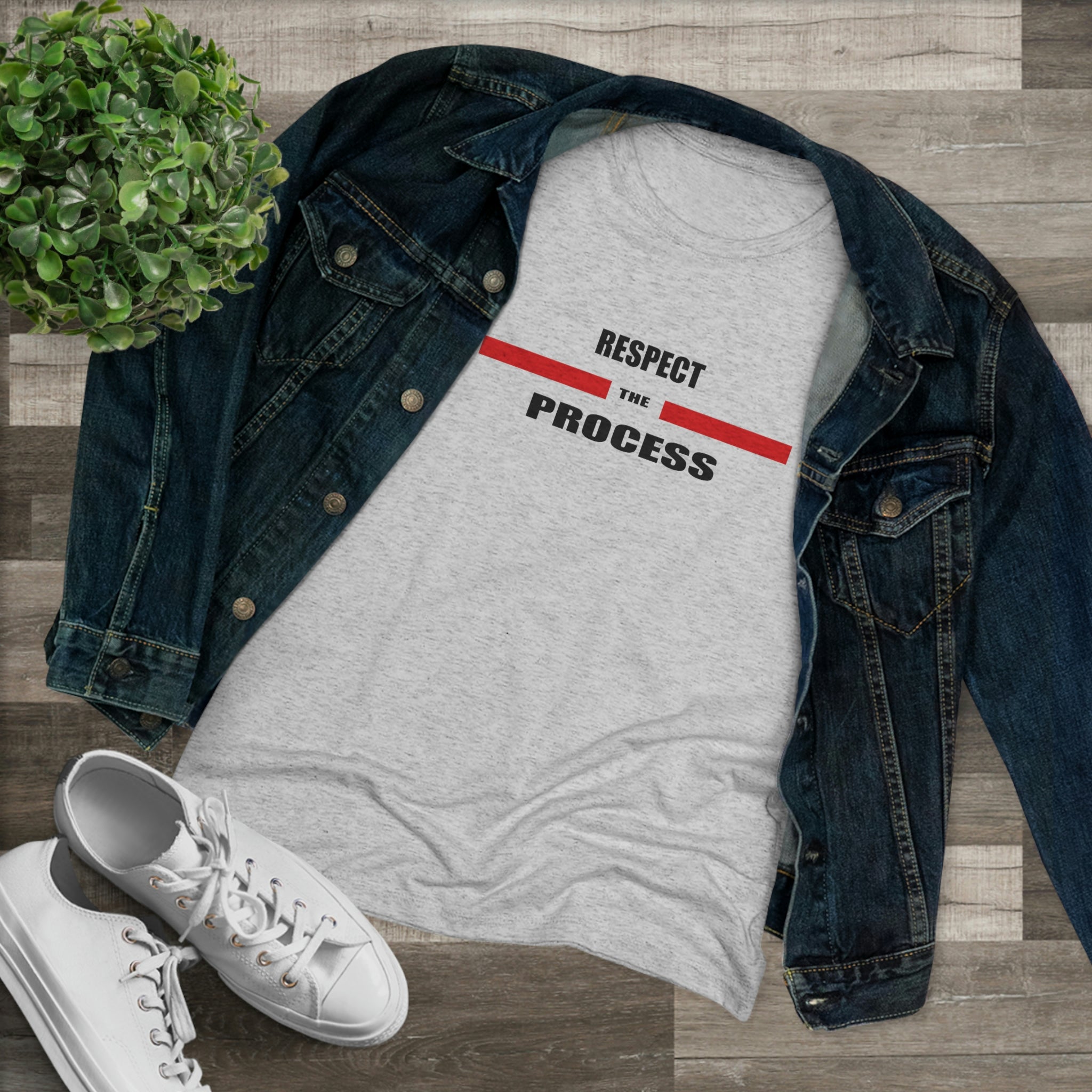Respect The Process Women's Triblend Tee