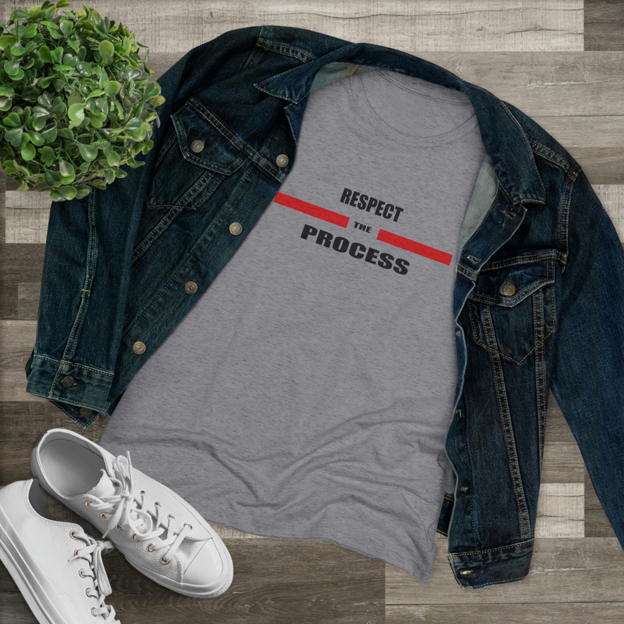 Respect The Process Women's Triblend Tee