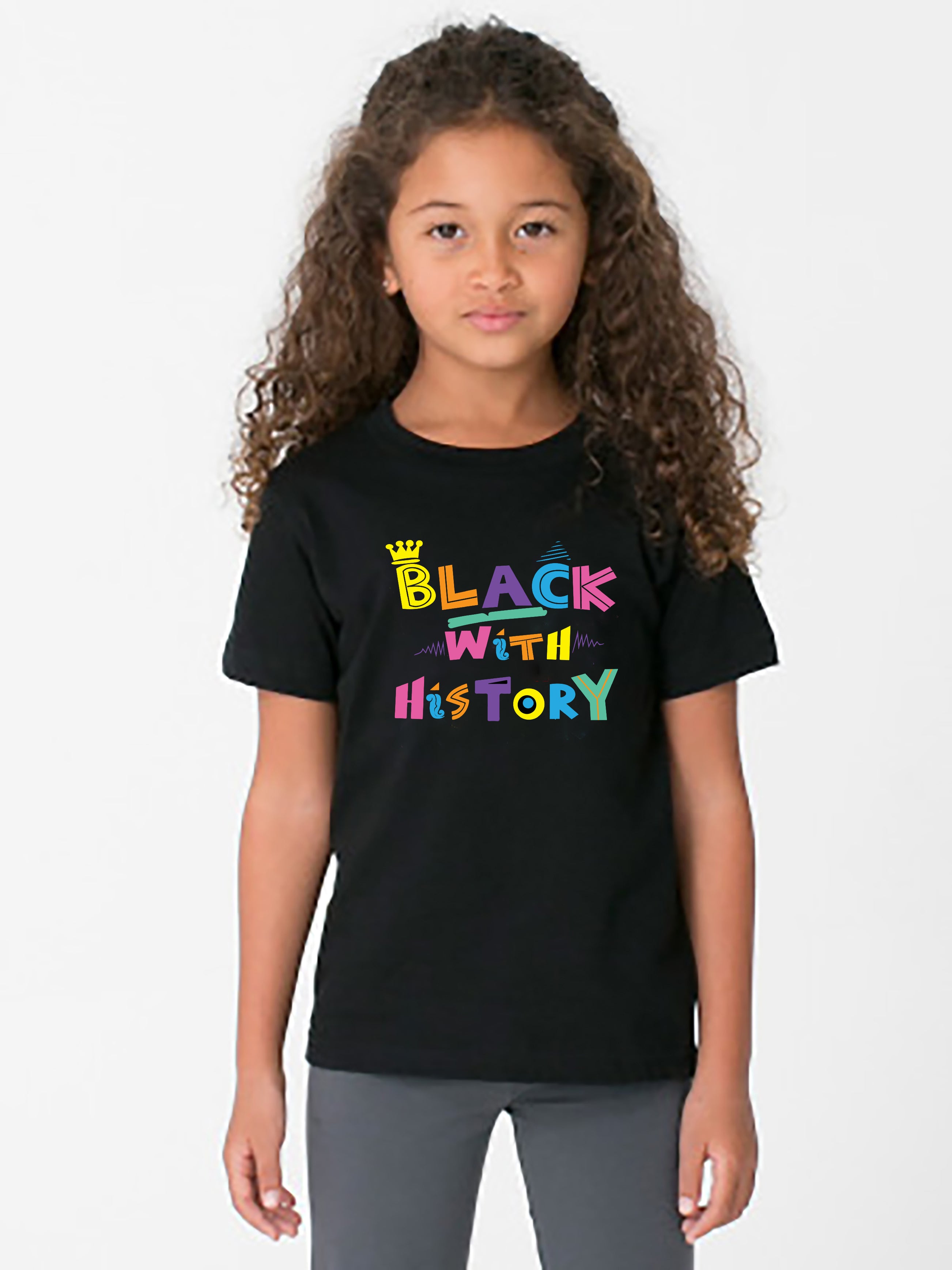 Black With History Girls Princess Tee